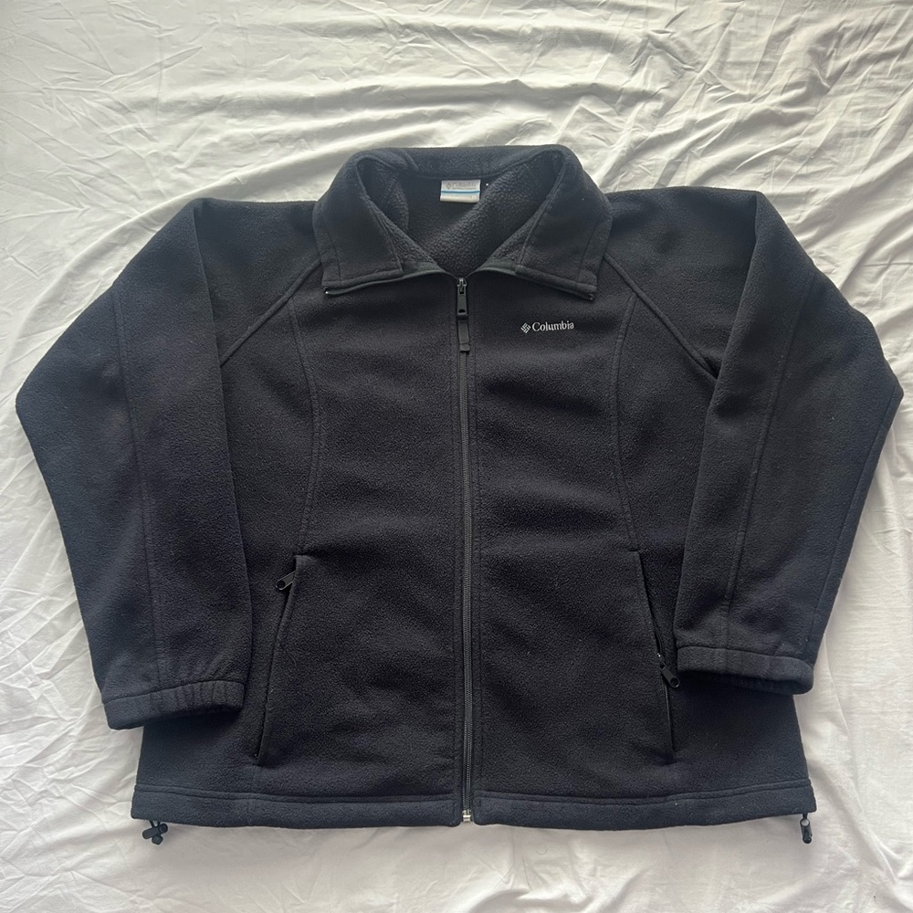 Black Columbia Fuzzy Jacket size XL Women’s